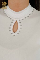 14GG Produced Viscose Elite Knitwear Ropa de mujer de manga cero - 30141 | Textiles reales - Thumbnail