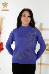 14GG Produjo Viscose Elite Knitwear Fabricante de ropa de mujer bordada con piedra de cristal - 30013 | Textiles reales - Thumbnail