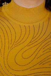 14GG Produced Viscose Elite Knitwear Piedra bordada Fabricante de ropa de mujer - 30018 | Textiles reales - Thumbnail