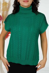 14GG Produced Viscose Elite Knitwear Sweater Piedra bordada Fabricante de ropa de mujer - 30097 | Textiles reales - Thumbnail