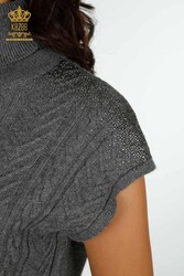 14GG Product Viscose Elite Knitwear Pull Stone Brodé Fabricant de vêtements pour femmes - 30097 | Vrai textile - Thumbnail