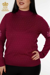 14GG Produit Viscose Elite Knitwear Col montant Fabricant de vêtements pour femmes - 30014 | Vrai textile - Thumbnail