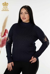 14GG Produit Viscose Elite Knitwear Col montant Fabricant de vêtements pour femmes - 30014 | Vrai textile - Thumbnail