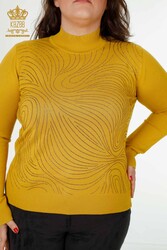 14GG Produit Viscose Elite Knitwear Stone Brodé Fabricant de vêtements pour femmes - 30018 | Vrai textile - Thumbnail