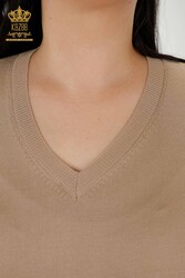 14GG Produit Viscose Elit Knitwear Basic Logo Vêtements pour femmes - 30181 | Vrai textile - Thumbnail