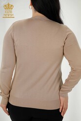 14GG Produit Viscose Elit Knitwear Basic Logo Vêtements pour femmes - 30181 | Vrai textile - Thumbnail