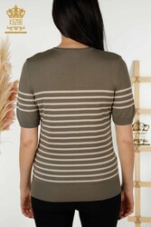 14GG Product Viscose Elite Knitwear Cycling Collar Fabricant de vêtements pour femmes - 30396 | Vrai textile - Thumbnail