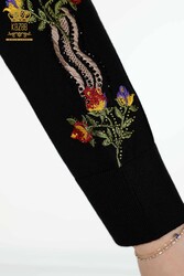 14GG Produit Viscose Elite Knitwear Survêtement Costume Broderie florale Fabricant de vêtements pour femmes - 16528 | Vrai textile - Thumbnail