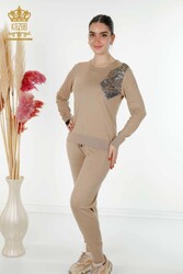 14GG Produit Viscose Elite Knitwear Survêtement Costume Tiger Pattern Fabricant de vêtements pour femmes - 16525 | Vrai textile - Thumbnail