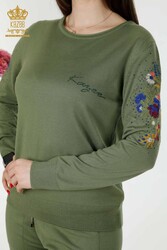 14GG Produit Viscose Elite Knitwear Survêtement Ensemble Pierre Brodé Fabricant de vêtements pour femmes - 16560 | Vrai textile - Thumbnail
