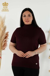 14GG Producted Viscose Elite Knitwear Col montant Vêtements pour femmes - 16168 | Vrai textile - Thumbnail