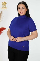 14GG Producted Viscose Elite Knitwear Col montant Vêtements pour femmes - 16168 | Vrai textile - Thumbnail