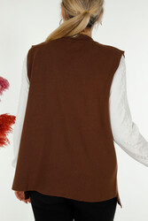 14GG a produit un cardigan en tricot en viscose Elite brodé à fleurs Fabricant de vêtements pour femmes - 30644 | Vrai textile - Thumbnail