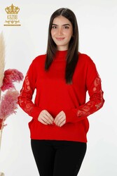 14GG Produit Viscose Elite Knitwear Tulle Détaillé Fabricant de vêtements pour femmes - 30021 | Vrai textile - Thumbnail