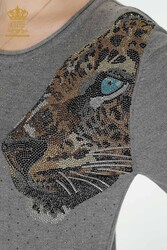 14GG Produzierter Viskose-Elite-Strickanzug-Trainingsanzug mit Tigermuster, Hersteller von Damenbekleidung - 16525 | Echtes Textil - Thumbnail