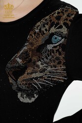 14GG Produzierter Viskose-Elite-Strickanzug-Trainingsanzug mit Tigermuster, Hersteller von Damenbekleidung - 16525 | Echtes Textil - Thumbnail