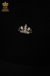 14GG Produced Viscose Elit Knitwear Basic Logo Damenbekleidung - 30181 | Echtes Textil - Thumbnail