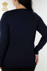 14GG Produced Viscose Elit Knitwear Basic Logo Damenbekleidung - 30181 | Echtes Textil - Thumbnail