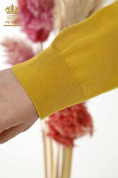 14GG Produced Viscose Elit Knitwear Basic Logo Damenbekleidung - 30181 | Echtes Textil - Thumbnail