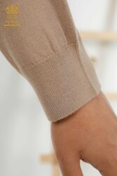 14GG Produzierte Viskose Elite Strickwaren - Rollkragenpullover - Hersteller von Damenbekleidung - 11122 | Echtes Textil - Thumbnail