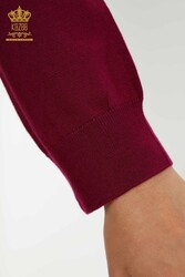 14GG Produzierte Viskose Elite Strickwaren - Rollkragenpullover - Hersteller von Damenbekleidung - 11122 | Echtes Textil - Thumbnail