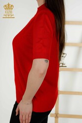 14GG Produzierte Viskose Elite Strickwaren - Stehkragen - Hersteller von Damenbekleidung - 16968 | Echtes Textil - Thumbnail