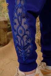 14GG Produced Спортивный костюм - Деталь из тюля - Вышитый камень - Женская одежда - 16562 | Настоящий текстиль - Thumbnail