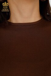 Вискозный элитный трикотаж производства 14GG - Базовый - С логотипом - Женская одежда - 30241 | Настоящий текстиль - Thumbnail