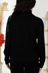 14GG Производитель женской одежды с вышивкой из вискозного элитного трикотажа с кристаллами - 30013 | Настоящий текстиль - Thumbnail