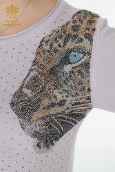 14GG Производство вискозного элитного трикотажа Спортивный костюм Тигровый узор Производитель женской одежды - 16525 | Настоящий текстиль - Thumbnail