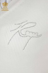 14GG Произведенный Вискоза Элитный Трикотаж Свитер Кристалл Камень Вышитая Женская Одежда - 30170 | Настоящий текстиль - Thumbnail