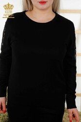 14GG Üretilen Eşofman Takım Tül Detaylı Taş İşlemeli Kadın Giyim - 16562 | Reel Tekstil - Thumbnail