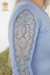 14GG Üretilen Eşofman Takım Tül Detaylı Taş İşlemeli Kadın Giyim - 16562 | Reel Tekstil - Thumbnail