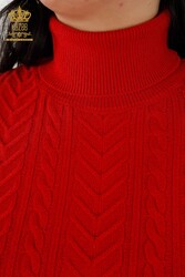 7GG produziert Corespun-Strickpullover, Blumenmuster, Steinstickerei, Hersteller von Damenbekleidung – 30179 | Echtes Textil - Thumbnail