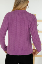 7GG Produzierter Woll-Viskose-Strickjacke Angora-Damenbekleidungshersteller - 30321 | Echtes Textil - Thumbnail