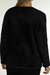 7GG Производство шерстяного вискозного кардигана с пуговицами Производитель женской одежды - 30799 | Настоящий Текстиль - Thumbnail