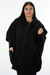 7GG Üretilen Viskon Panço Taş İşleme ve Fermuar Detaylı Cepli Kadın Giyim Üreticisi - 17360 | Reel Tekstil - Thumbnail