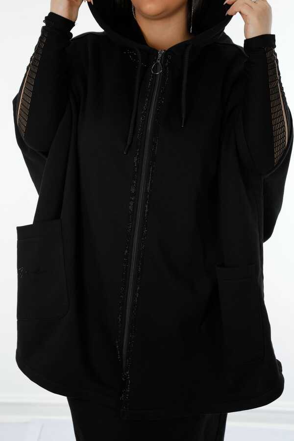 7GG Üretilen Viskon Panço Taş İşleme ve Fermuar Detaylı Cepli Kadın Giyim Üreticisi - 17360 | Reel Tekstil 7GG Üretilen Viskon Panço Taş İşleme ve Fermuar Detaylı Cepli Kadın Giyim Üreticisi - 17360 | Reel Tekstil