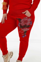 Спортивный костюм с аквалангом и двумя пряжами Производитель женской одежды с цветочным узором - 16522 | Настоящий текстиль - Thumbnail