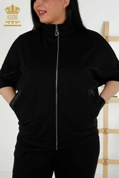 Спортивный костюм с аквалангом и двумя пряжами Производитель женской одежды с коротким рукавом - 17547 | Настоящий текстиль - Thumbnail