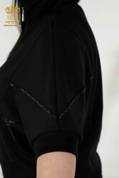 Спортивный костюм с аквалангом и двумя пряжами Производитель женской одежды с коротким рукавом - 17547 | Настоящий текстиль - Thumbnail