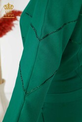 Спортивный костюм с аквалангом и двумя пряжами Производитель женской одежды на молнии - 17470 | Настоящий текстиль - Thumbnail