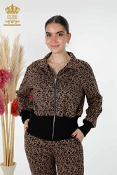 Спортивный костюм с аквалангом и двумя пряжами Производитель женской одежды смешанного рисунка - 17432 | Настоящий текстиль - Thumbnail