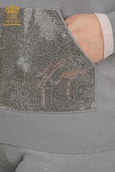 Scuba and Two Yarn Спортивный костюм с капюшоном Производитель женской одежды - 16501 | Настоящий текстиль - Thumbnail