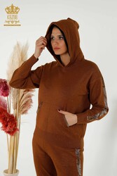 Спортивный костюм с аквалангом и двумя пряжами Производитель женской одежды с капюшоном - 16669 | Настоящий текстиль - Thumbnail