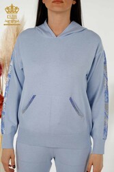 Спортивный костюм с аквалангом и двумя пряжами Производитель женской одежды с капюшоном - 16669 | Настоящий текстиль - Thumbnail