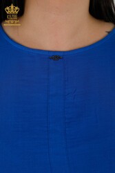 Vestido Confeccionado en Tela Algodón Lycra Dos Bolsillos Ropa Mujer - 20400 | Textiles reales - Thumbnail