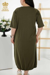Vestido en Tela de Algodón Lycra con Bolsillos Ropa de Mujer - 20323 | Textiles reales - Thumbnail
