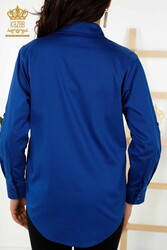Camisa Producida con Tela de Algodón Lycra Estampado de Rosas Fabricante de Ropa de Mujer - 20243 | Textiles reales - Thumbnail
