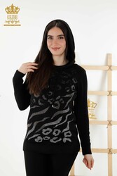 Prendas de punto con capucha de hilo de angora Fabricante de ropa de mujer - 40004 | Textiles reales - Thumbnail